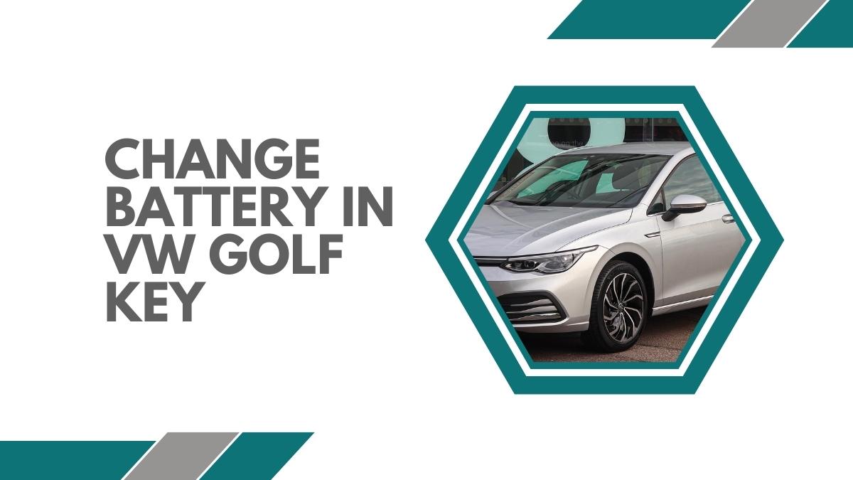 Change Battery In VW Golf Key