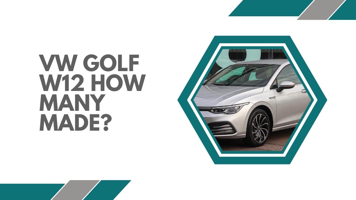 VW Golf W12 How Many Made